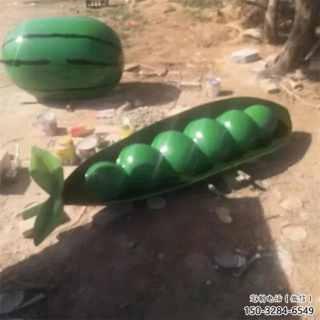 彩繪豆角雕塑 仿真雕塑 步行街?jǐn)[件 彩繪豆角雕塑 仿真雕塑 步行街?jǐn)[件