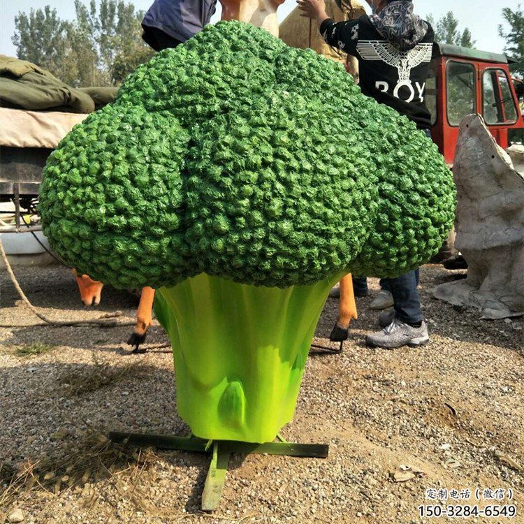 彩繪菜花雕塑 懸空餐飲店果蔬雕塑 街頭蔬菜雕塑