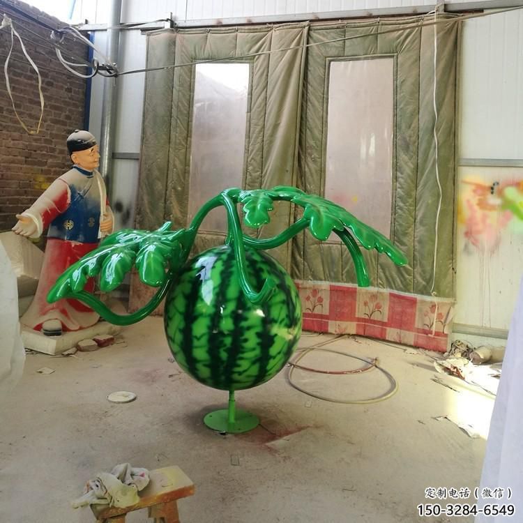 西瓜雕塑 景觀美陳果蔬雕塑 噴漆水果雕塑 西瓜雕塑 景觀美陳果蔬雕塑 噴漆水果雕塑