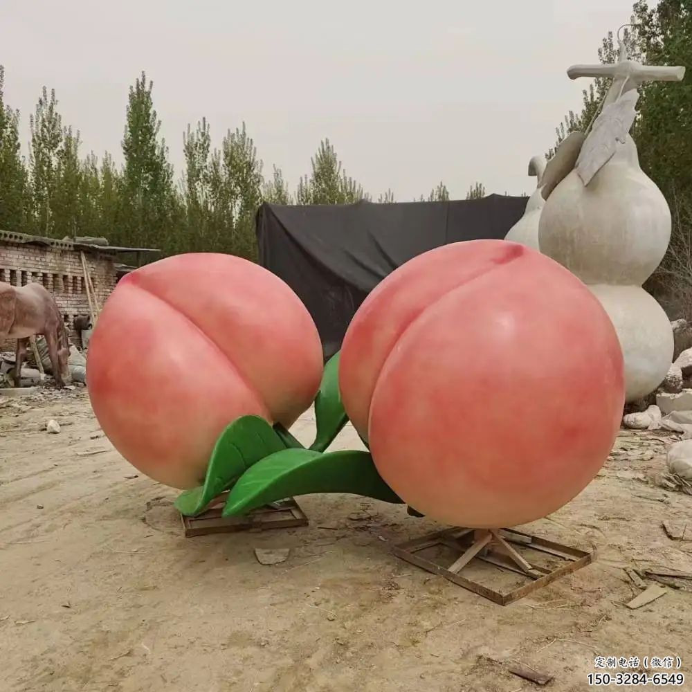房地產桃子雕塑 現代景觀水果雕塑 幾何果蔬雕塑 房地產桃子雕塑 現代景觀水果雕塑 幾何果蔬雕塑