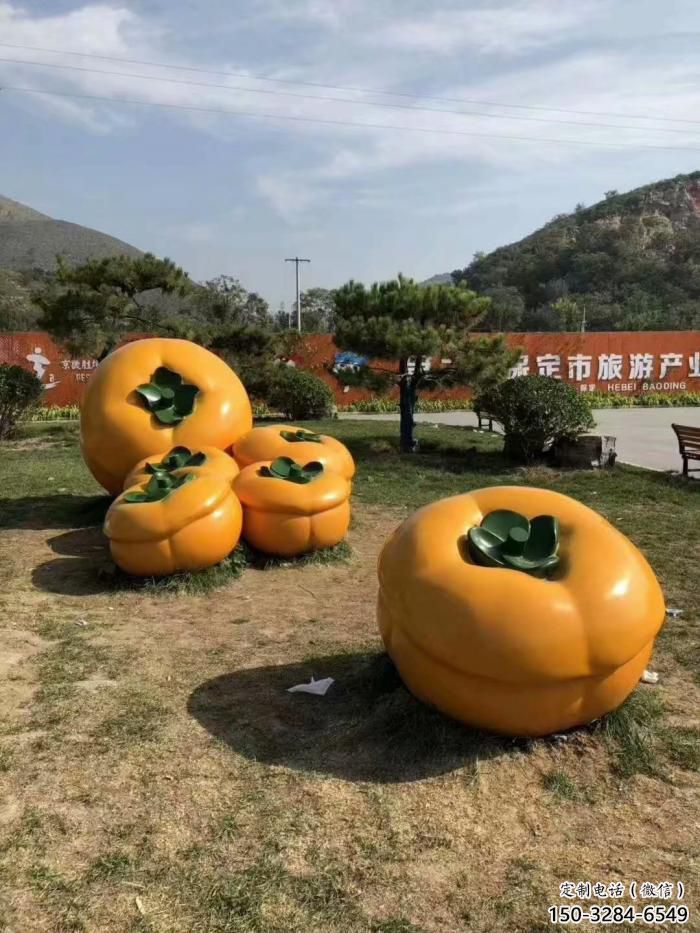 商業街柿子雕塑 售樓處雕塑 水果擺件 商業街柿子雕塑 售樓處雕塑 水果擺件