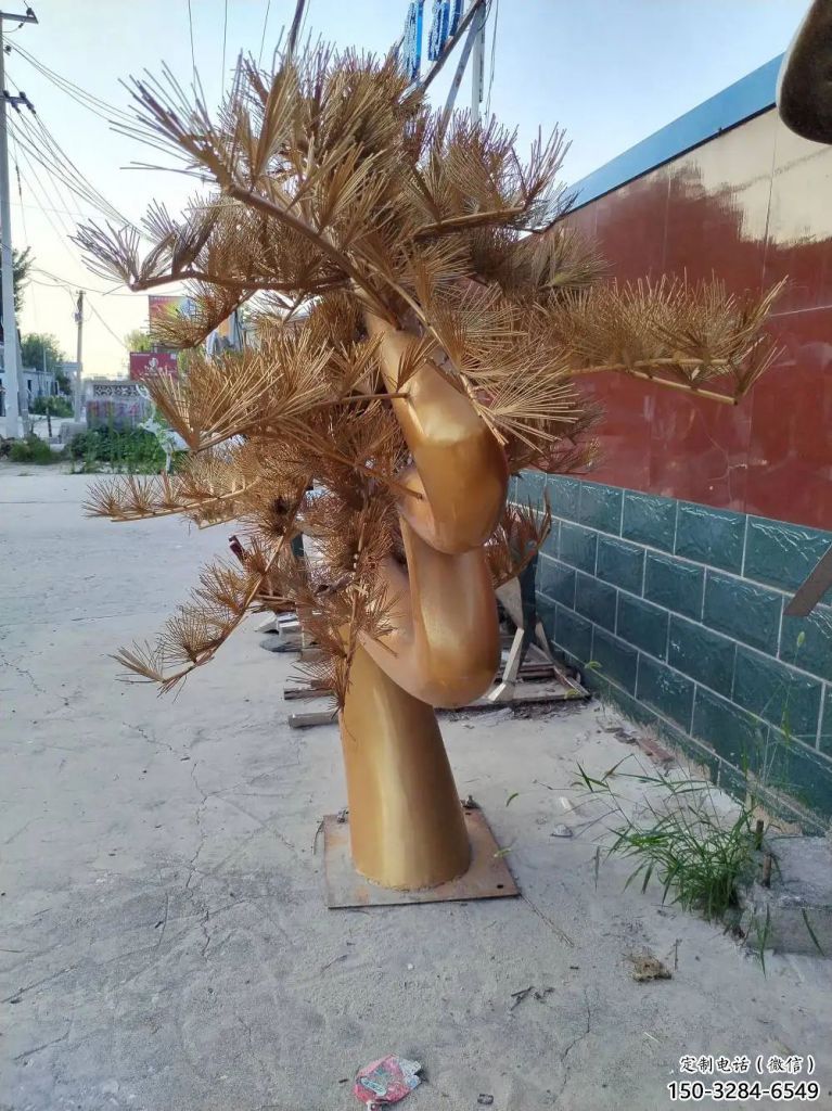 別墅區松樹雕塑 大型別墅區植物雕塑 剪影大樹雕塑 別墅區松樹雕塑 大型別墅區植物雕塑 剪影大樹雕塑