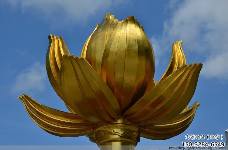 步行街紫荊花雕塑 游樂場(chǎng)花卉雕塑 鑄造花朵雕塑