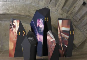公園精神堡壘雕塑 戶外標(biāo)識(shí)雕塑 抽象文化雕塑