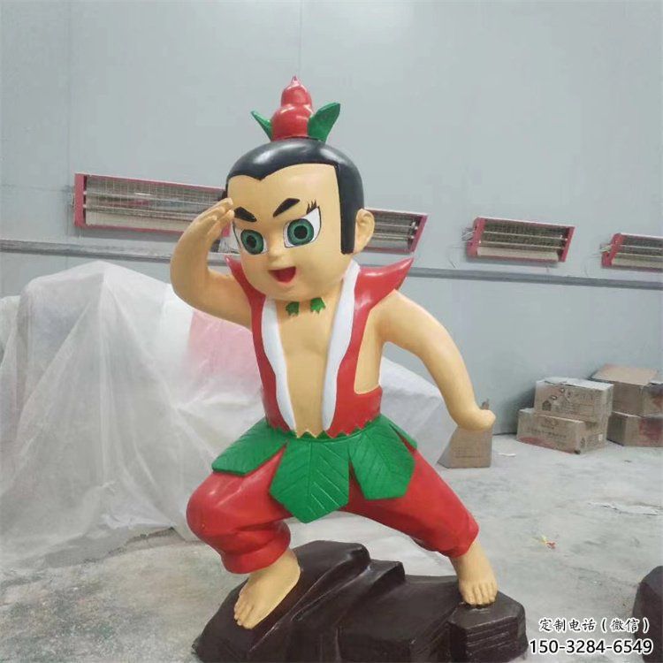彩繪葫蘆娃雕塑廠 卡通雕塑 步行街擺件 彩繪葫蘆娃雕塑廠 卡通雕塑 步行街擺件