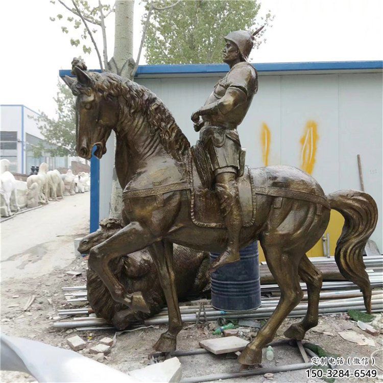 街道武士雕塑 現代景觀人物雕塑 彩繪古代雕塑 街道武士雕塑 現代景觀人物雕塑 彩繪古代雕塑
