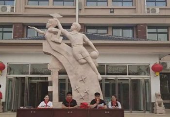 廣場少先隊員雕塑 公園學(xué)生雕塑 抽象擺件