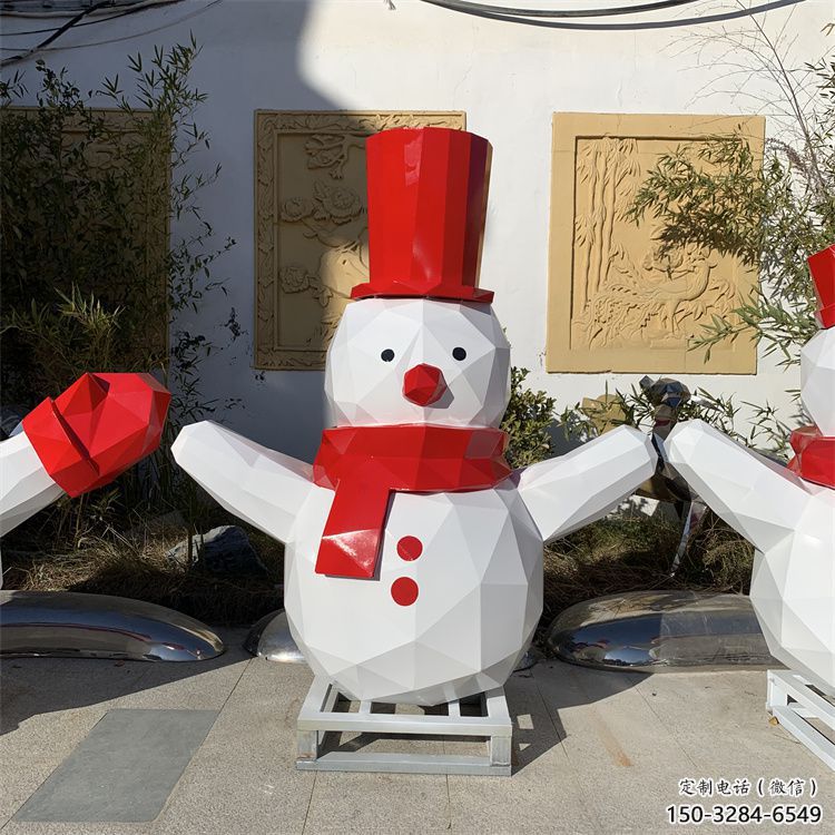 彩繪雪人雕塑 大型城市雕塑 商業街擺件 彩繪雪人雕塑 大型城市雕塑 商業街擺件