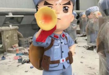 房地產(chǎn)交警雕塑 現(xiàn)代景觀士兵雕塑 幾何軍人雕塑