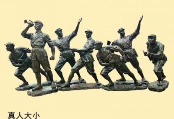 酒店交警雕塑 景觀美陳軍人雕塑 現代士兵雕塑