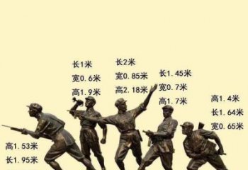 抽象武警雕塑 鑄銅警察雕塑 室內戰士雕塑