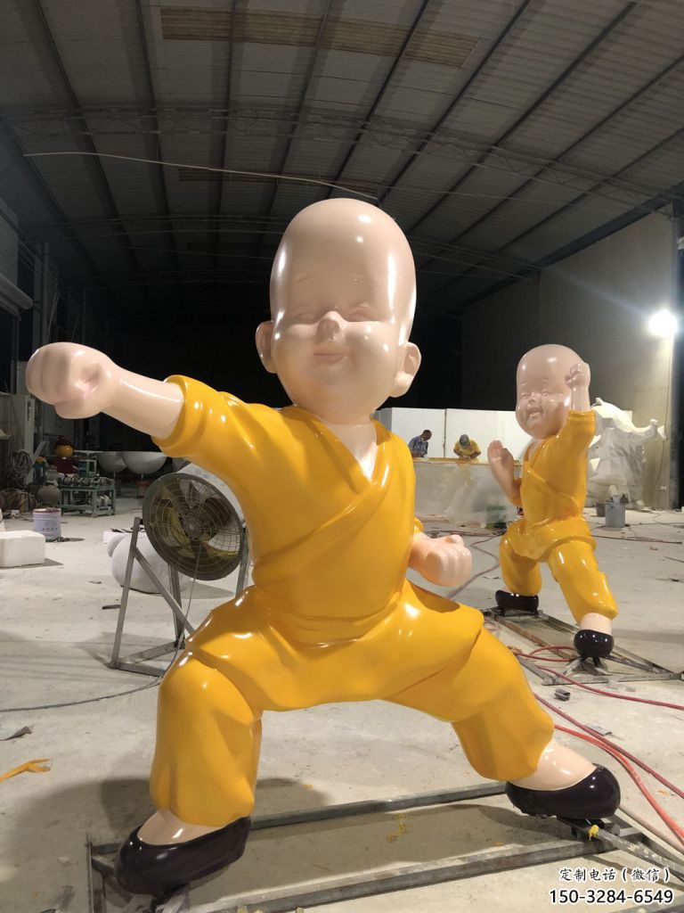 景觀小和尚雕塑 烤漆大型兒童雕塑 酒店肖像雕塑 景觀小和尚雕塑 烤漆大型兒童雕塑 酒店肖像雕塑