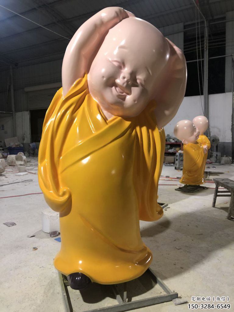 青銅小和尚雕塑 景觀校園兒童雕塑 商業街肖像雕塑 青銅小和尚雕塑 景觀校園兒童雕塑 商業街肖像雕塑