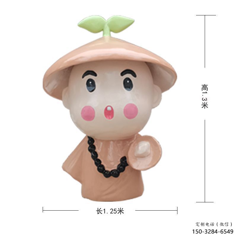 鑄銅小和尚雕塑 黃銅兒童雕塑 步行街肖像雕塑 鑄銅小和尚雕塑 黃銅兒童雕塑 步行街肖像雕塑