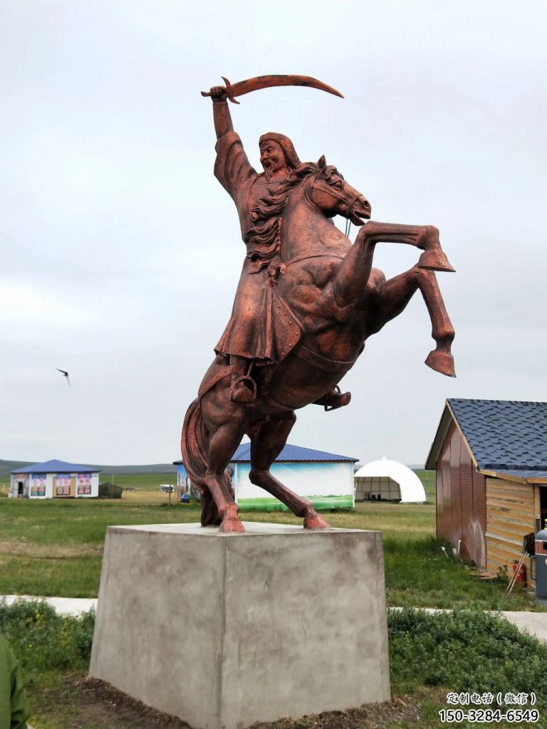彩繪皇帝雕塑 黃銅古代雕塑 街頭雕塑 彩繪皇帝雕塑 黃銅古代雕塑 街頭雕塑