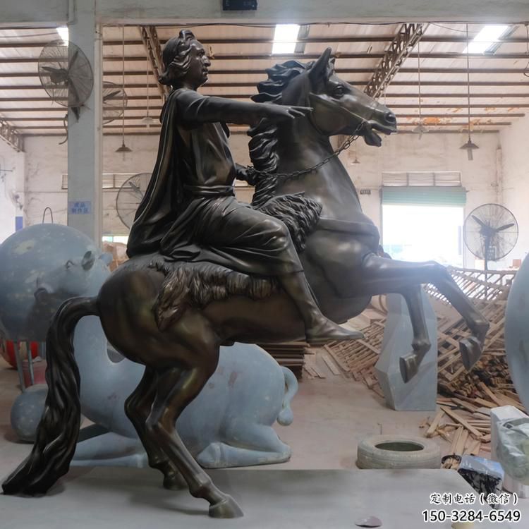 大型騎馬人雕塑 門口創(chuàng)意雕塑 售樓處小品 大型騎馬人雕塑 門口創(chuàng)意雕塑 售樓處小品
