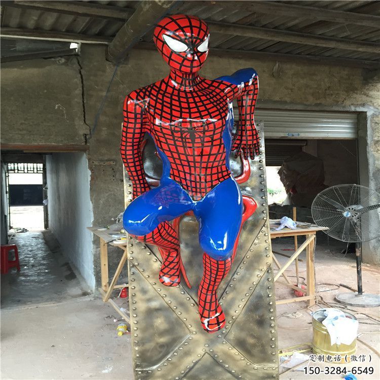 彩繪蜘蛛俠雕塑 大型城市雕塑 商業(yè)街?jǐn)[件 彩繪蜘蛛俠雕塑 大型城市雕塑 商業(yè)街?jǐn)[件