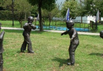 草地小孩子雕塑 現代校園兒童雕塑 大型童趣雕塑