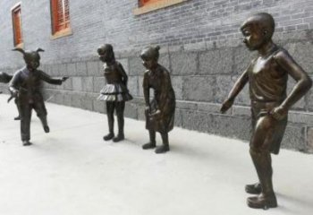 大門口小孩子雕塑 發光公園兒童雕塑 仿真童趣雕塑