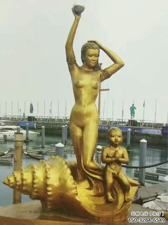 街道美人魚雕塑 現(xiàn)代景觀雕塑 彩繪動漫雕塑