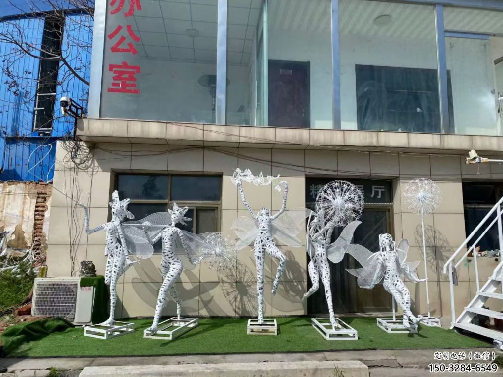景觀小精靈雕塑 烤漆大型卡通雕塑 鏤空動漫雕塑 景觀小精靈雕塑 烤漆大型卡通雕塑 鏤空動漫雕塑