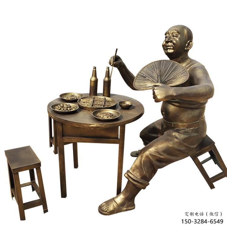 街道老人雕塑 現代景觀擺件 彩繪古代雕塑 街道老人雕塑 現代景觀擺件 彩繪古代雕塑