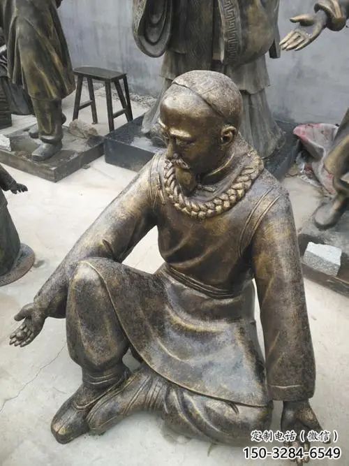 景觀場老人雕塑 仿真民俗雕塑 青銅古代雕塑 景觀場老人雕塑 仿真民俗雕塑 青銅古代雕塑