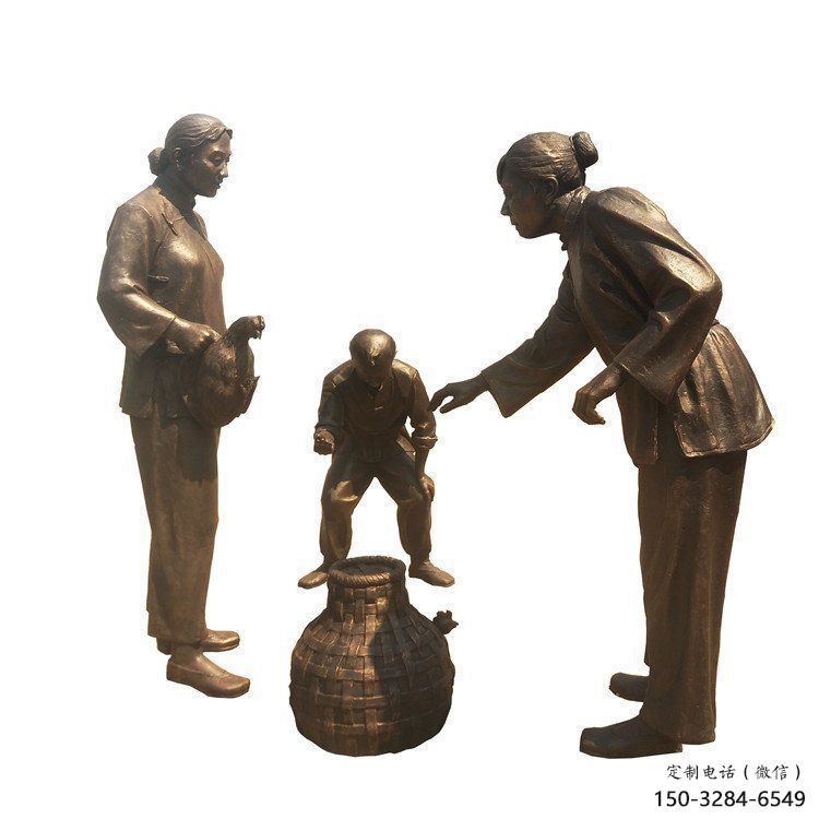 商業街老人雕塑 烤漆擺件 彩繪古代雕塑 商業街老人雕塑 烤漆擺件 彩繪古代雕塑