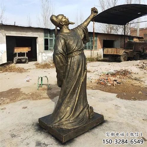 李白雕塑 仿真景觀人物雕塑 烤漆詩人雕塑 李白雕塑 仿真景觀人物雕塑 烤漆詩人雕塑