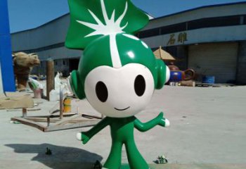 商業(yè)街福娃雕塑 烤漆體育雕塑 彩繪奧運(yùn)雕塑
