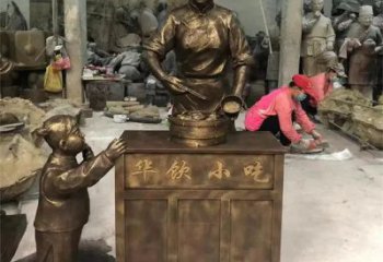 售樓處貨郎雕塑 商業(yè)街雕塑 民俗擺件