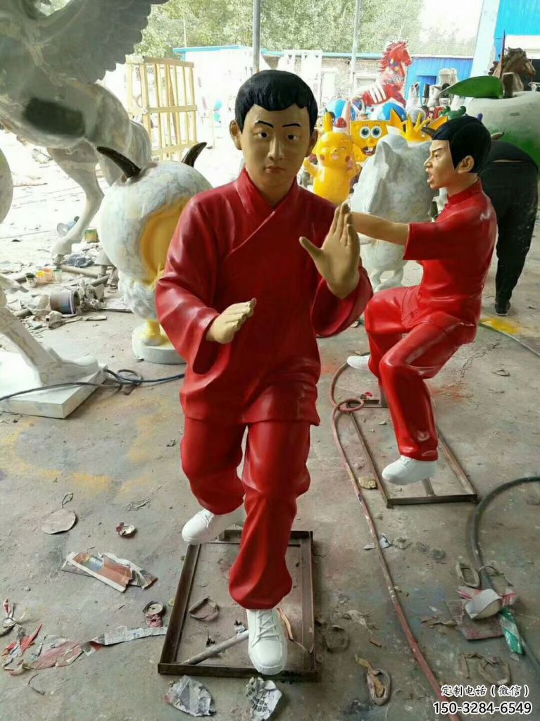 景觀武術(shù)雕塑 仿真練拳雕塑 功夫雕塑 景觀武術(shù)雕塑 仿真練拳雕塑 功夫雕塑