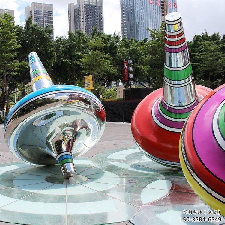 房地產陀螺雕塑 現代景觀雕塑 幾何地標雕塑