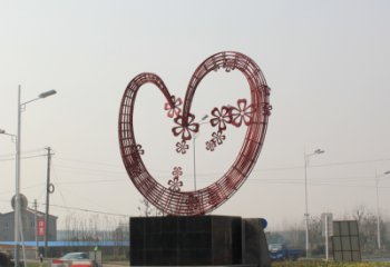公園愛(ài)心雕塑 創(chuàng)意企業(yè)雕塑 美陳雕塑