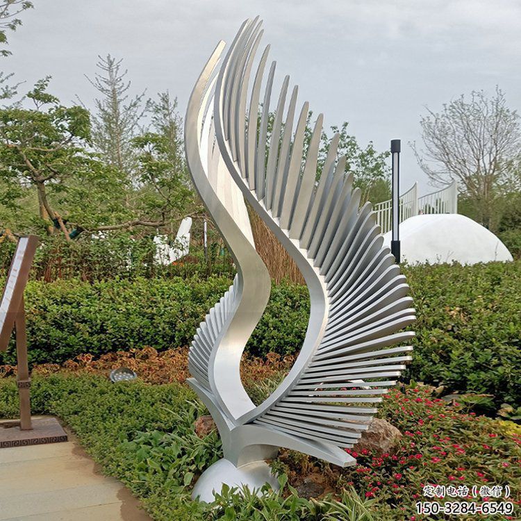 創(chuàng)意鳳尾雕塑 啞光展翅造型 公園雕塑 創(chuàng)意鳳尾雕塑 啞光展翅造型 公園雕塑