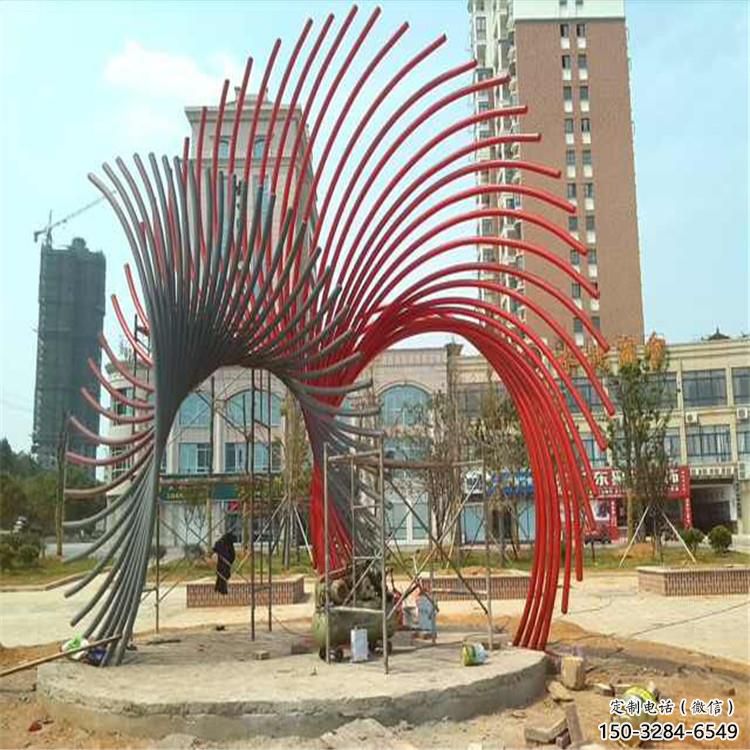 鑄造鳳尾雕塑 中式村口雕塑 景觀雕塑 鑄造鳳尾雕塑 中式村口雕塑 景觀雕塑