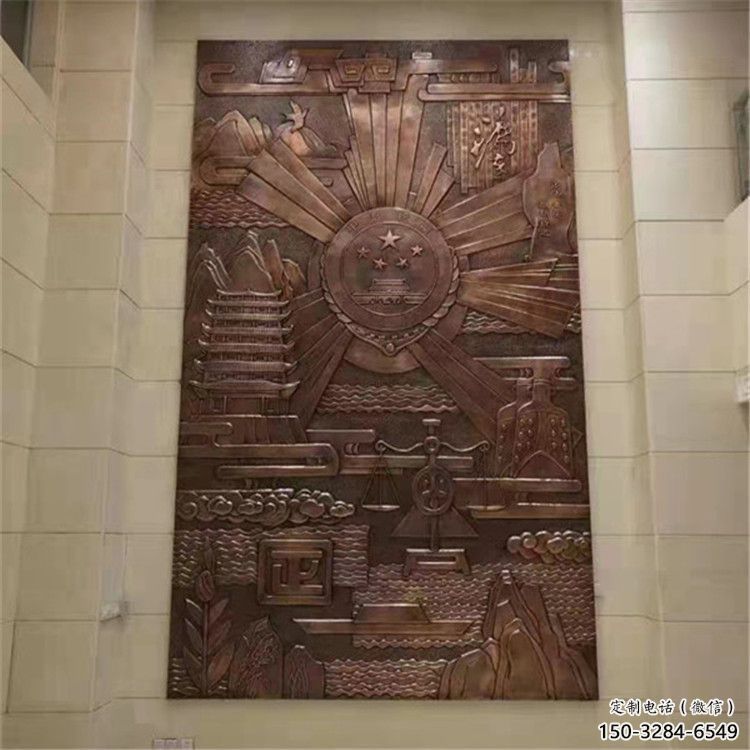 別墅區?;盏袼?大型別墅區景墻雕塑 剪影浮雕雕塑 別墅區校徽雕塑 大型別墅區景墻雕塑 剪影浮雕雕塑
