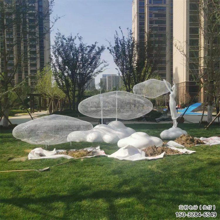 燈光云梯雕塑 景觀梯子雕塑 商業街云朵雕塑 燈光云梯雕塑 景觀梯子雕塑 商業街云朵雕塑