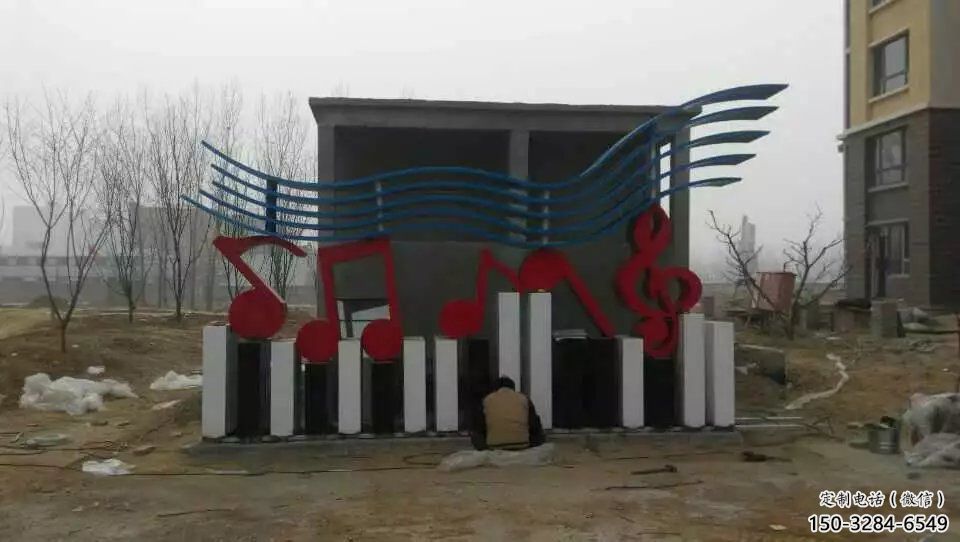 鏤空樂譜雕塑 噴水園林符號雕塑 住宅小區音樂雕塑 鏤空樂譜雕塑 噴水園林符號雕塑 住宅小區音樂雕塑