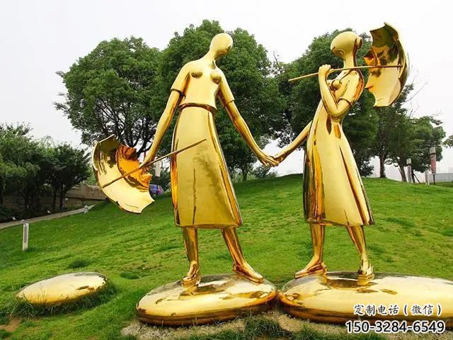 街道雨傘雕塑 現(xiàn)代撐傘雕塑 彩繪民俗雕塑 街道雨傘雕塑 現(xiàn)代撐傘雕塑 彩繪民俗雕塑