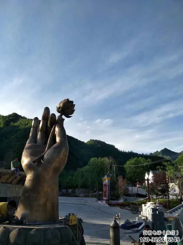 大型商場佛手雕塑 仿真觀音手雕塑 鏡面雕塑 大型商場佛手雕塑 仿真觀音手雕塑 鏡面雕塑