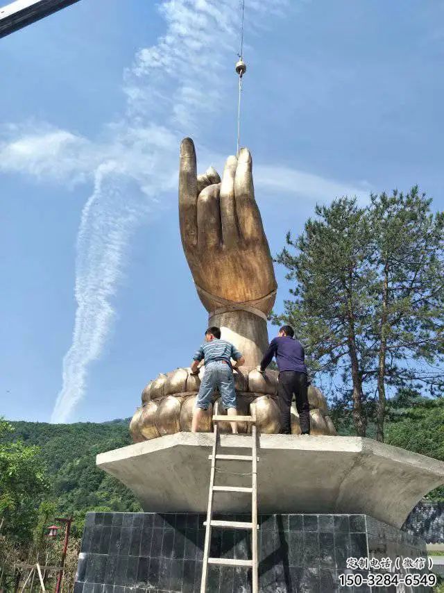 廣場佛手雕塑 抽象觀音手雕塑 烤漆雕塑 廣場佛手雕塑 抽象觀音手雕塑 烤漆雕塑
