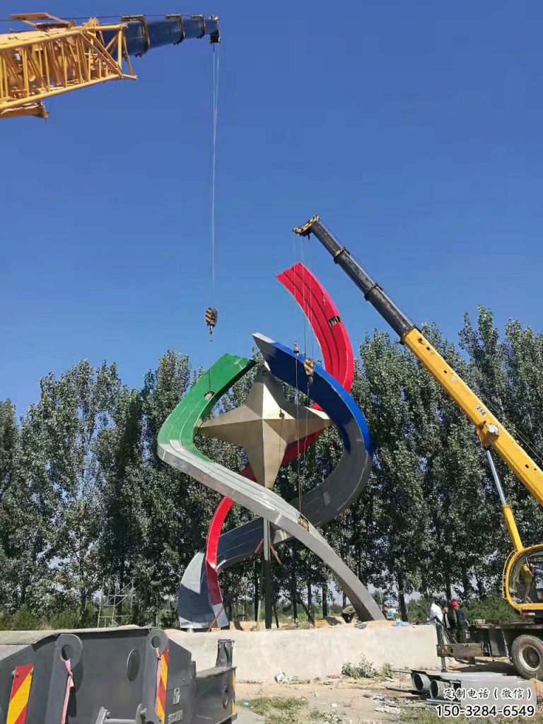 大型五角星雕塑 鍛造發光黨建雕塑 房地產紅色文化 大型五角星雕塑 鍛造發光黨建雕塑 房地產紅色文化