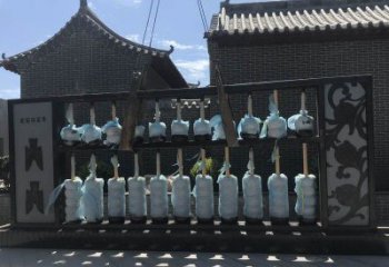 園林珠算雕塑 大型景觀小品 中式雕塑