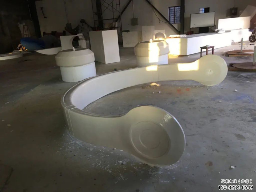 幾何耳麥雕塑 發光公園耳機雕塑 大門口音樂雕塑 幾何耳麥雕塑 發光公園耳機雕塑 大門口音樂雕塑