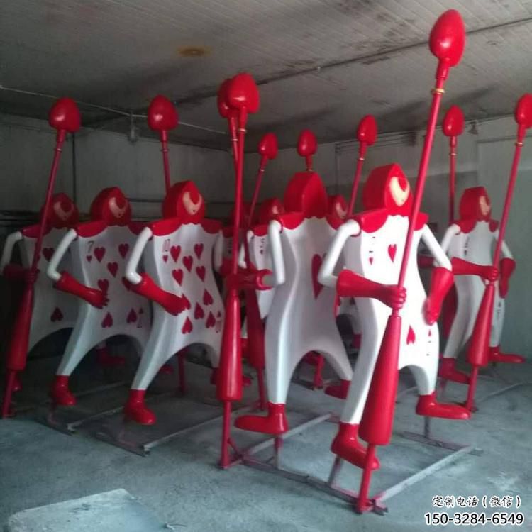彩繪撲克雕塑 景觀雕塑 街頭撲克牌雕塑 彩繪撲克雕塑 景觀雕塑 街頭撲克牌雕塑