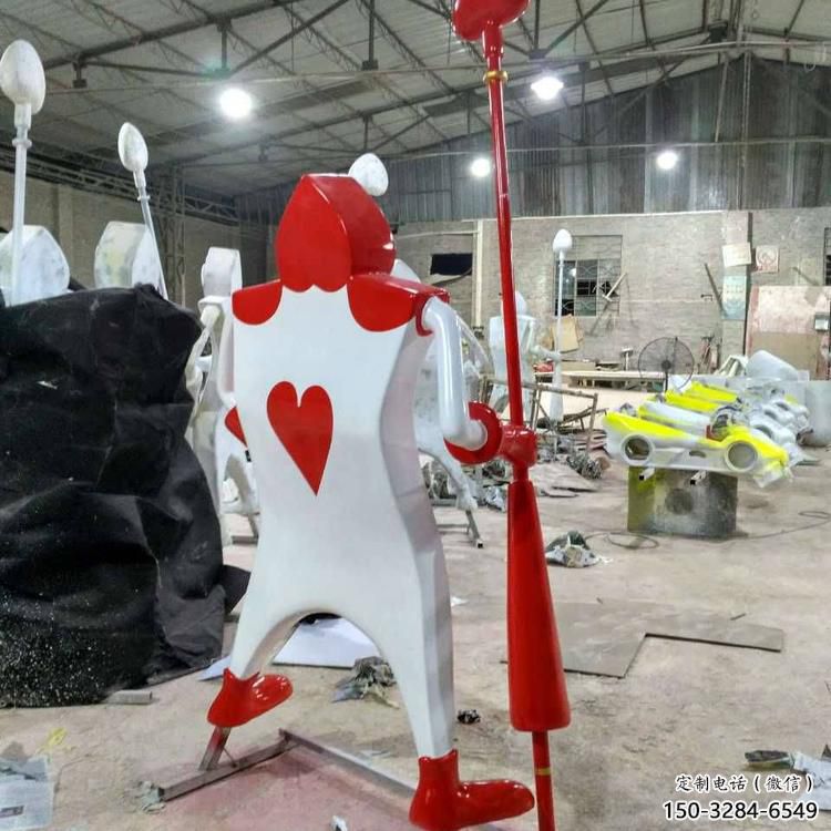 烤漆撲克雕塑 鋼管撲克牌雕塑 室內雕塑 烤漆撲克雕塑 鋼管撲克牌雕塑 室內雕塑