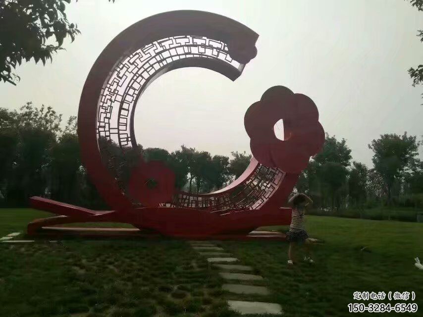 花環(huán)雕塑 歐式步行街環(huán)形雕塑 大型雕塑 花環(huán)雕塑 歐式步行街環(huán)形雕塑 大型雕塑