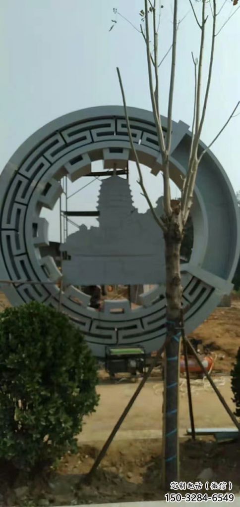 中式花環雕塑 啞光環形雕塑 游樂場雕塑 中式花環雕塑 啞光環形雕塑 游樂場雕塑