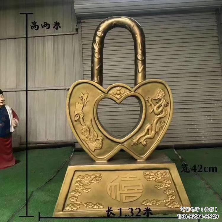 大門口鎖子雕塑 發光公園雕塑 仿真同心鎖雕塑 大門口鎖子雕塑 發光公園雕塑 仿真同心鎖雕塑